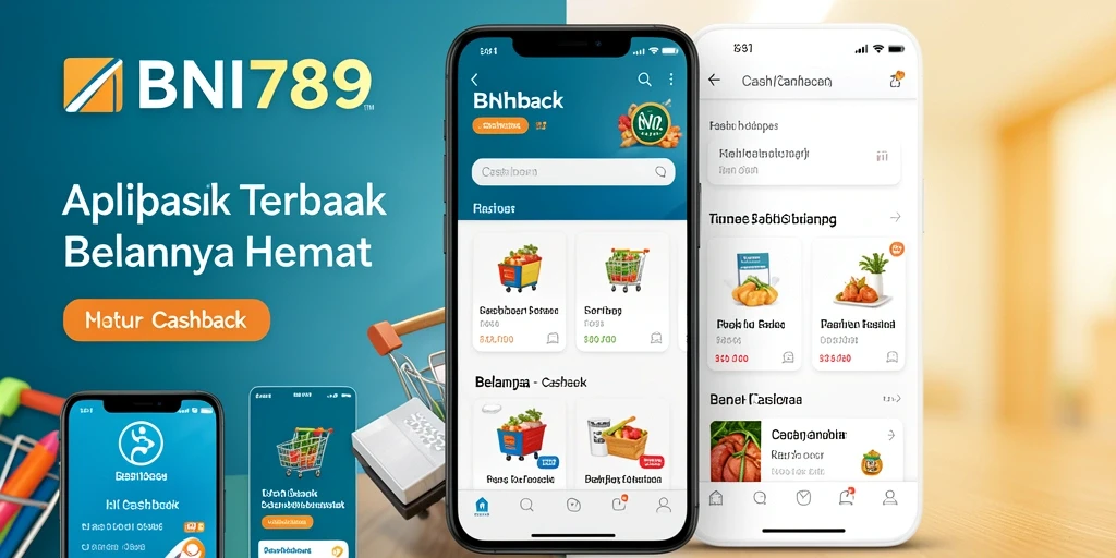Antarmuka BNI789 dengan fitur cashback yang menarik.