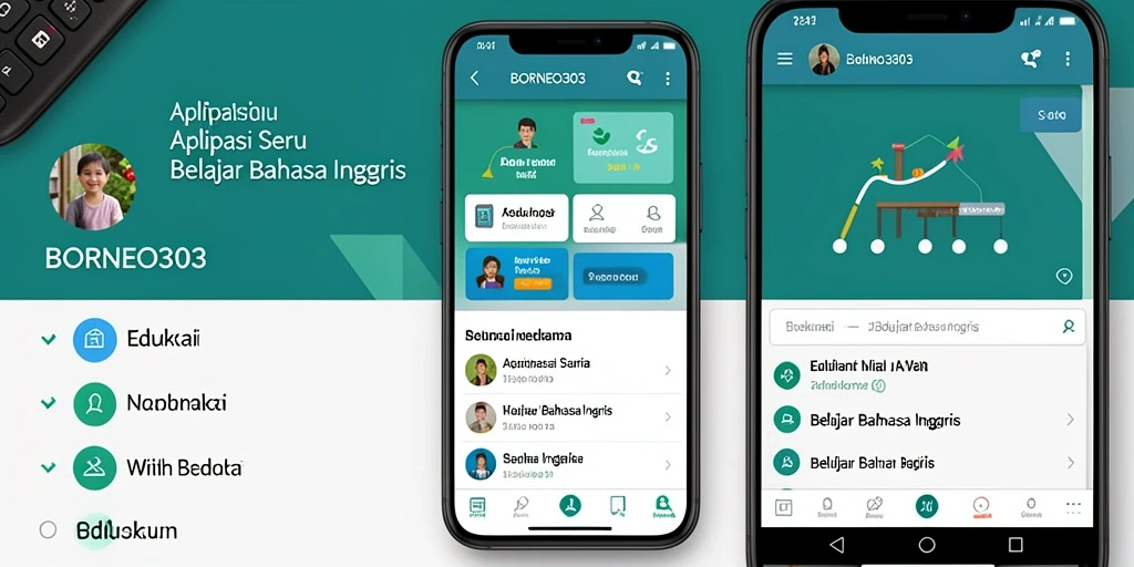 Antarmuka BORNEO303 yang menarik dan interaktif untuk belajar Bahasa Inggris.