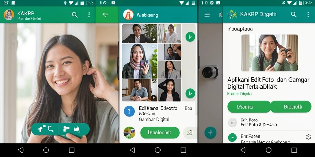 Antarmuka intuitif KAKRP untuk pengeditan gambar digital.