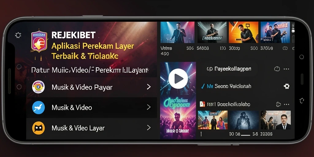Antarmuka pengguna REJEKIBET untuk perekam layar yang intuitif dan responsif.